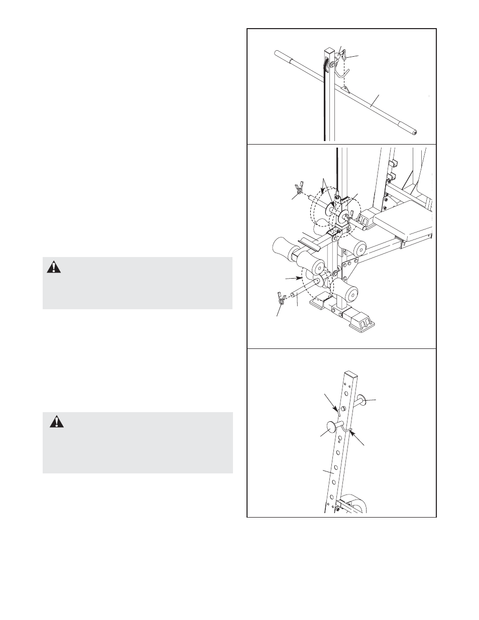 Warning | Gold's Gym GGBE12830 User Manual | Page 15 / 19