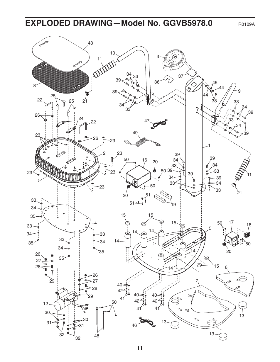 Gold's Gym VIBEMAX 580 User Manual | Page 11 / 12