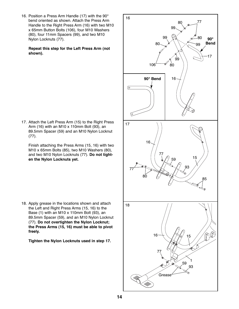 Gold's Gym GGSY3066.1 User Manual | Page 14 / 36