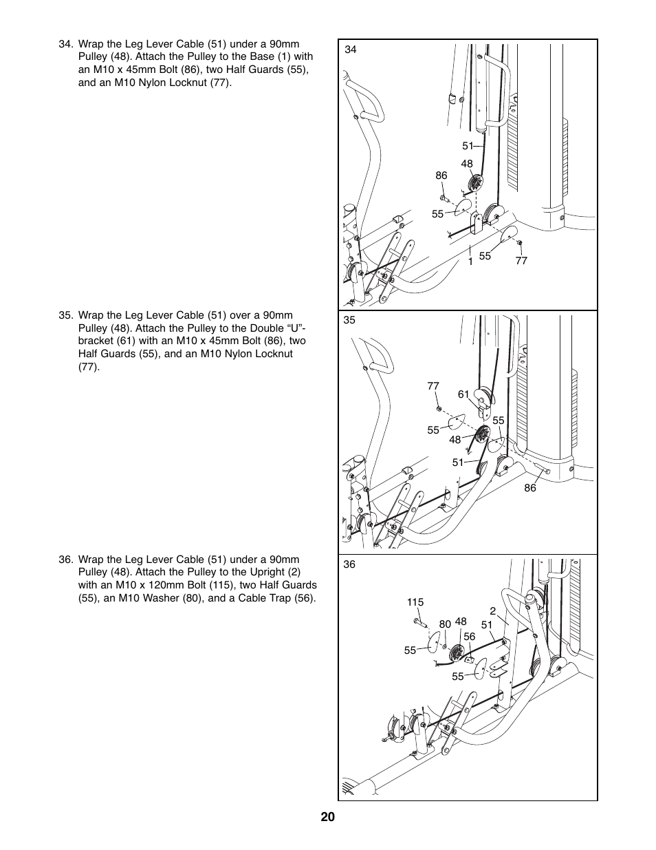 Gold's Gym GGSY3066.1 User Manual | Page 20 / 36