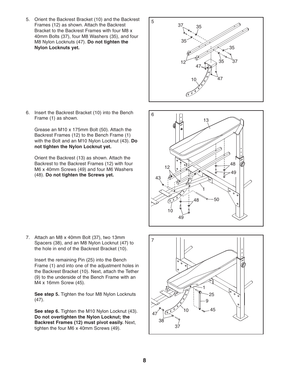 Gold's Gym GGBE1067.0 User Manual | Page 8 / 16