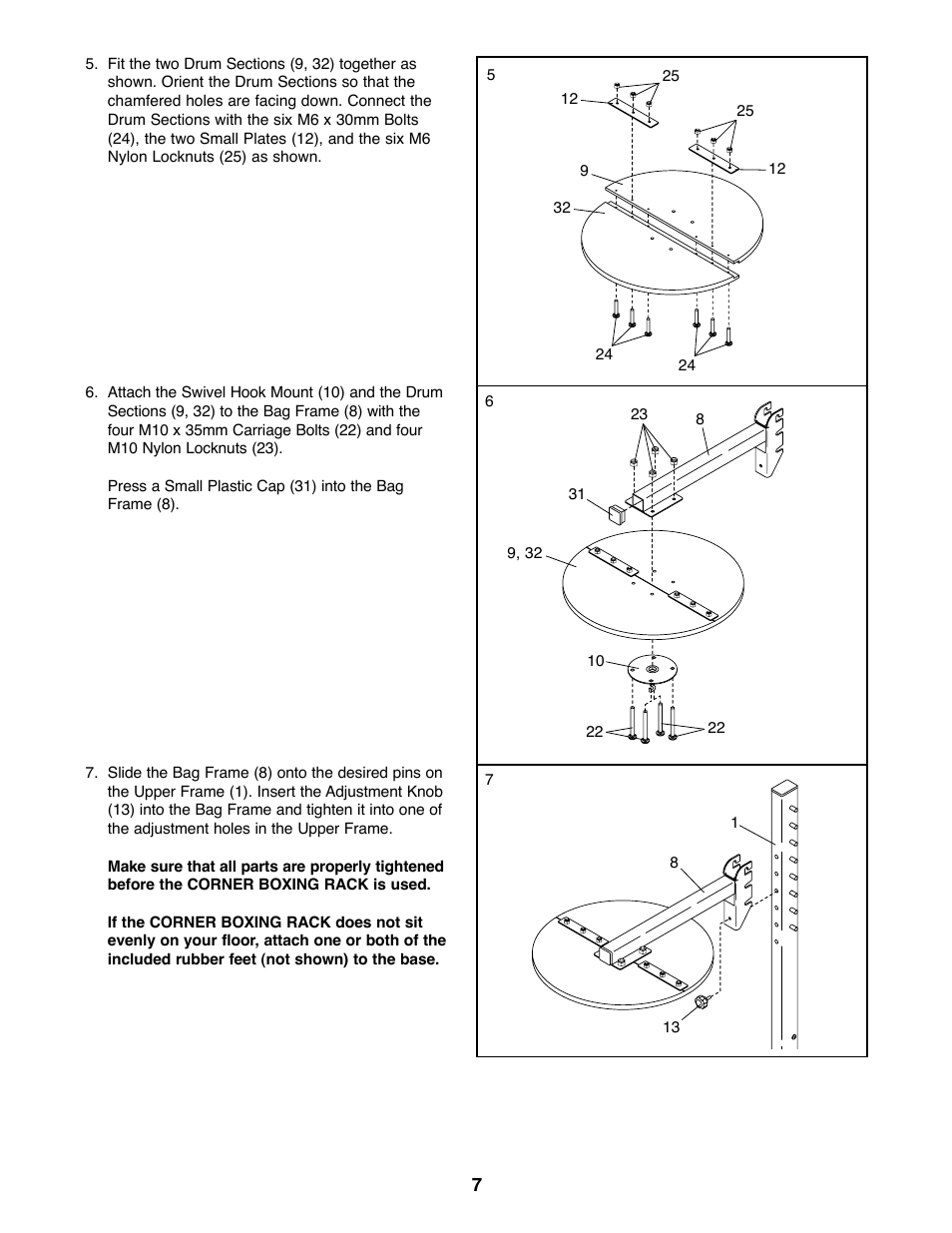 Gold's Gym GACR02 User Manual | Page 7 / 12