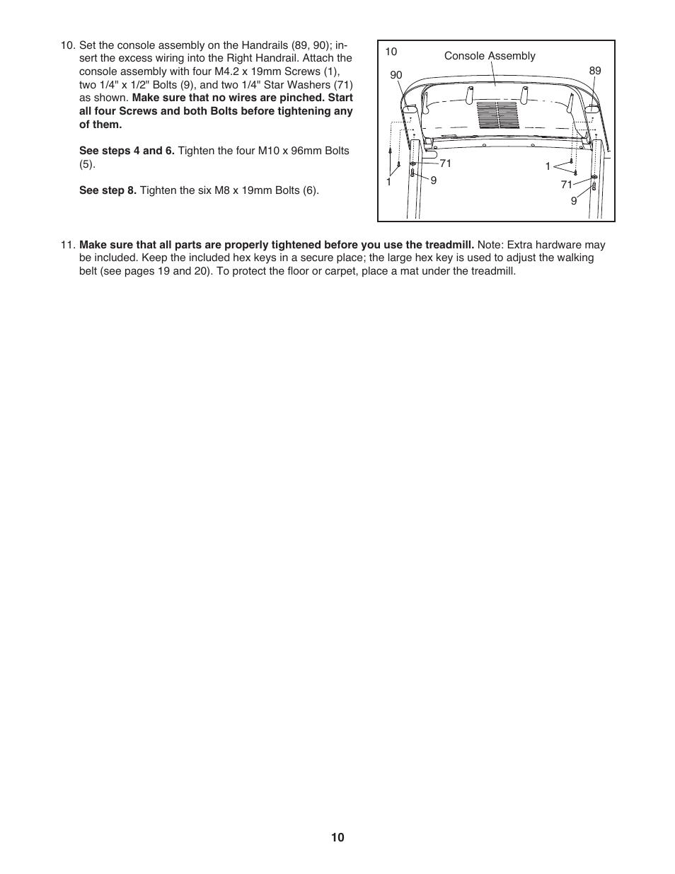 Gold's Gym GGTL03607.5 User Manual | Page 10 / 28