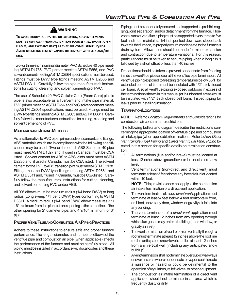 Goodman Mfg MVC95 User Manual | Page 13 / 60