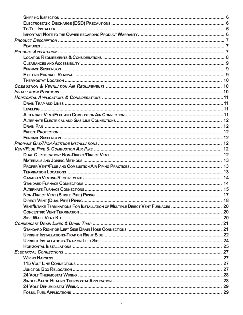 Goodman Mfg MVC95 User Manual | Page 2 / 60