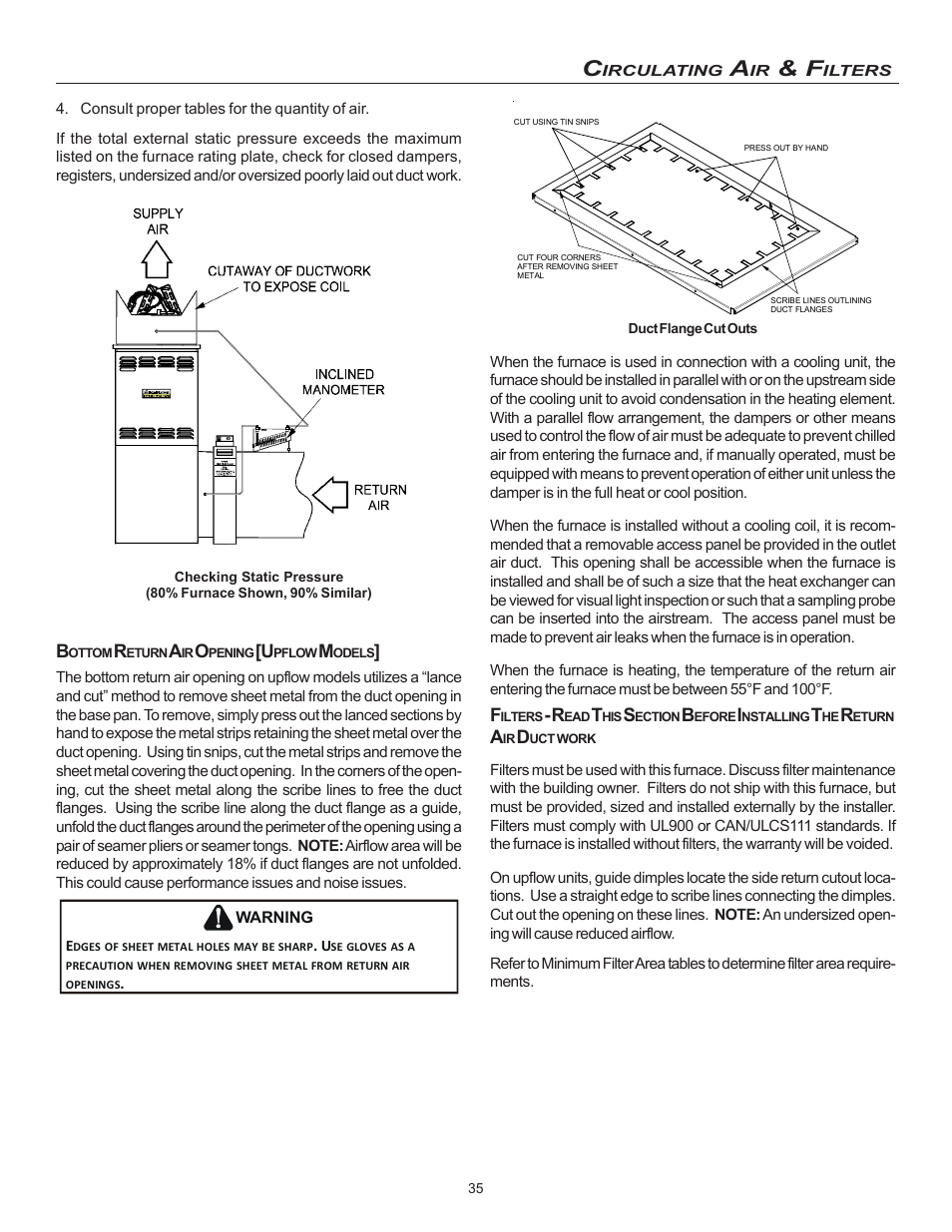 Goodman Mfg MVC95 User Manual | Page 35 / 60