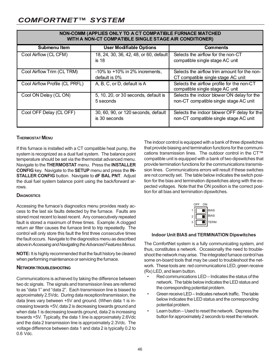 Comfortnet™ system | Goodman Mfg MVC95 User Manual | Page 46 / 60