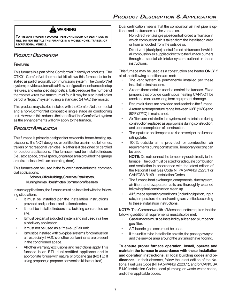 Goodman Mfg MVC95 User Manual | Page 7 / 60