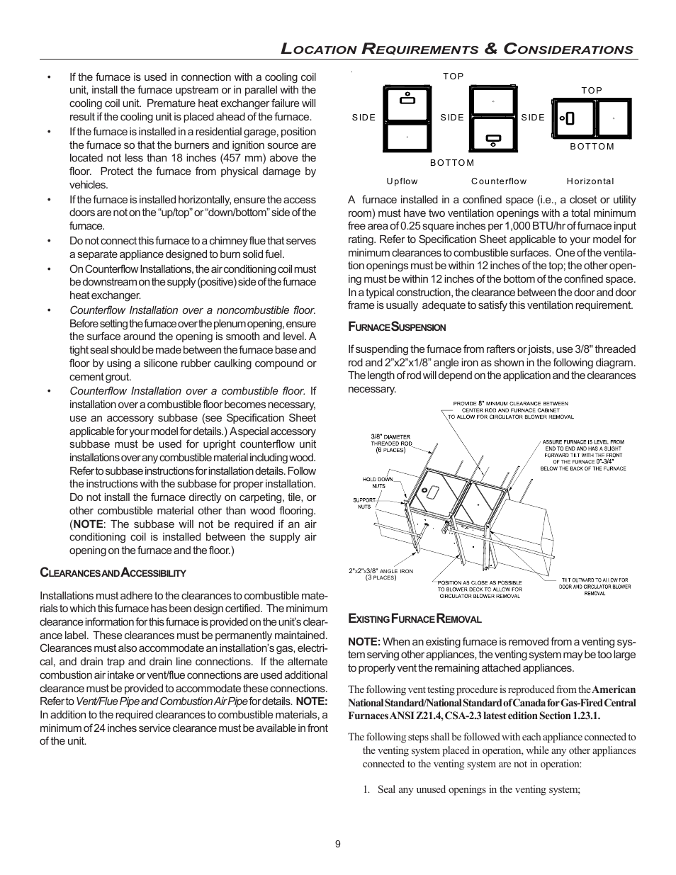 Goodman Mfg MVC95 User Manual | Page 9 / 60