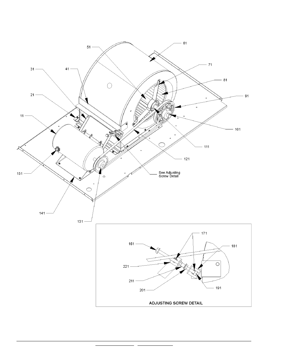 Belt drive assy | Goodman Mfg CPC048XXX4BXXXBA User Manual | Page 10 / 13