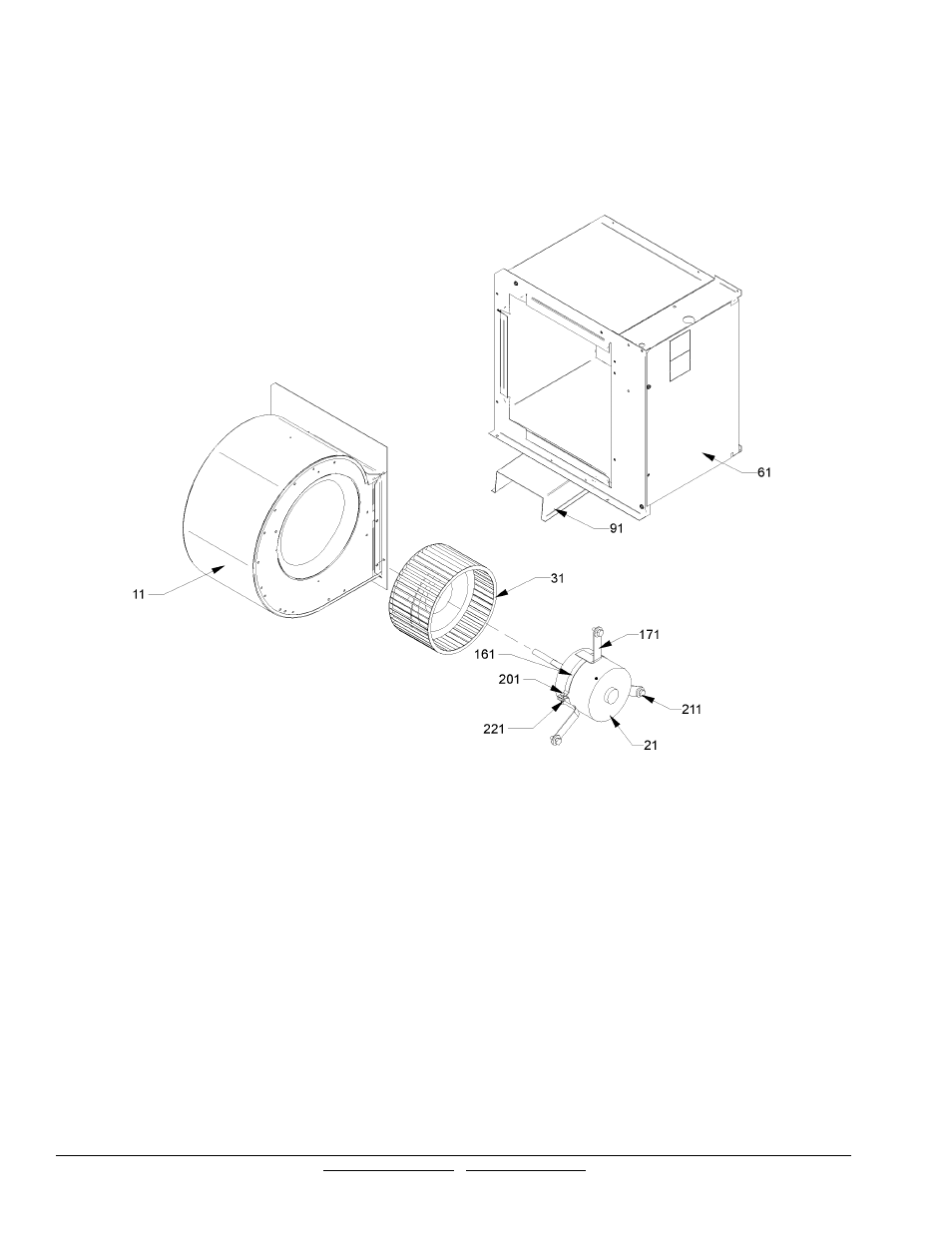 Blower assembly | Goodman Mfg GPH1430H41AB User Manual | Page 10 / 12
