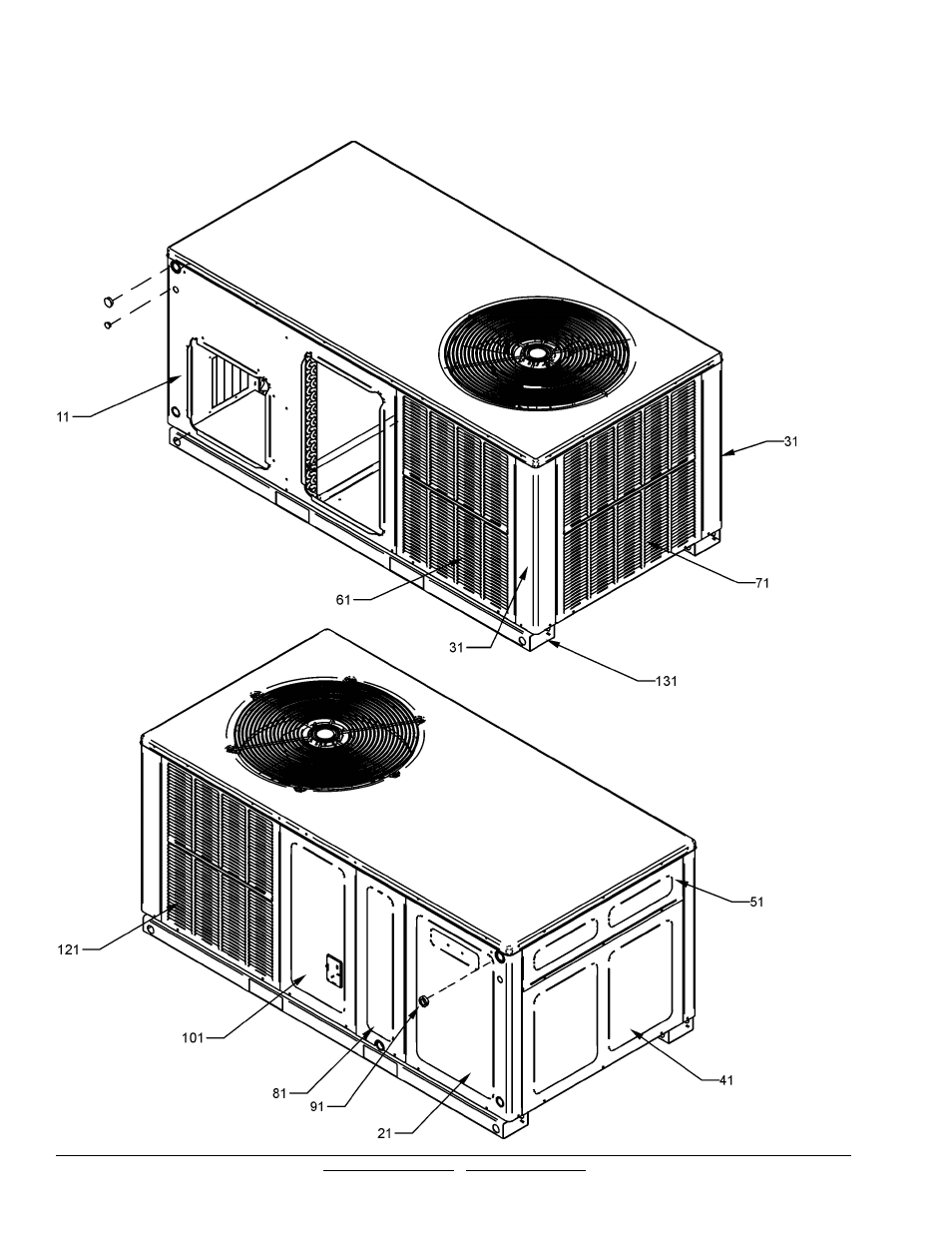 Cabinet assembly | Goodman Mfg GPH1430H41AB User Manual | Page 4 / 12