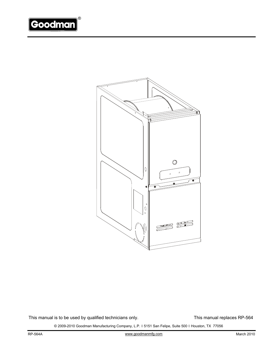 Goodman Mfg GDS80904BXCB User Manual | 10 pages