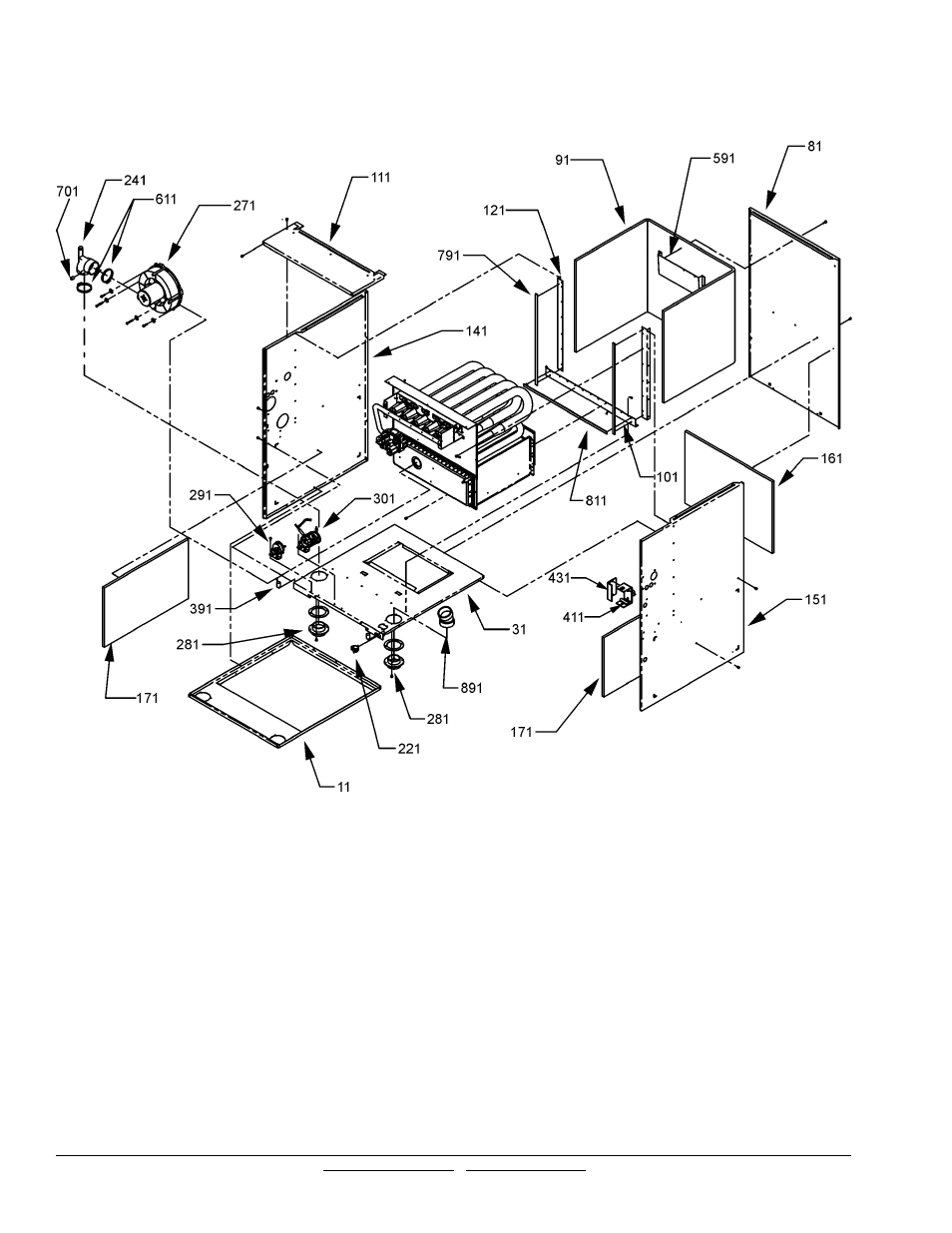 Chassis | Goodman Mfg ACVC950714CXAA User Manual | Page 8 / 12