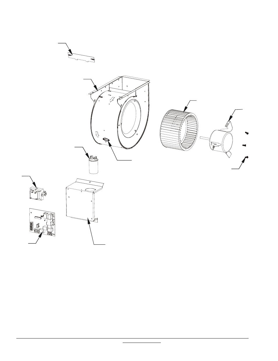 Blower and control panel | Goodman Mfg GHS80453AXCA User Manual | Page 8 / 10