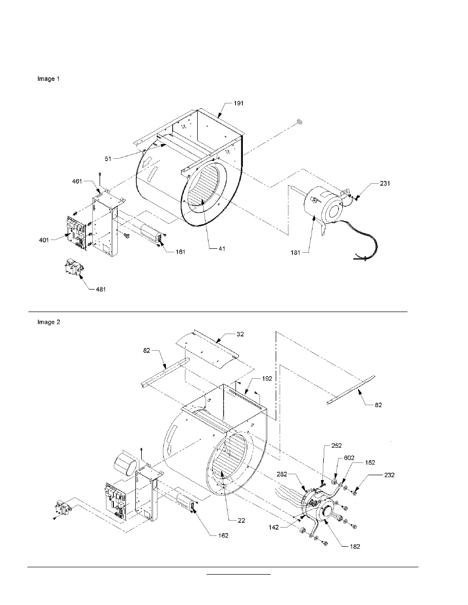 Blower assembly | Goodman Mfg GKS90904CXAD User Manual | Page 6 / 11