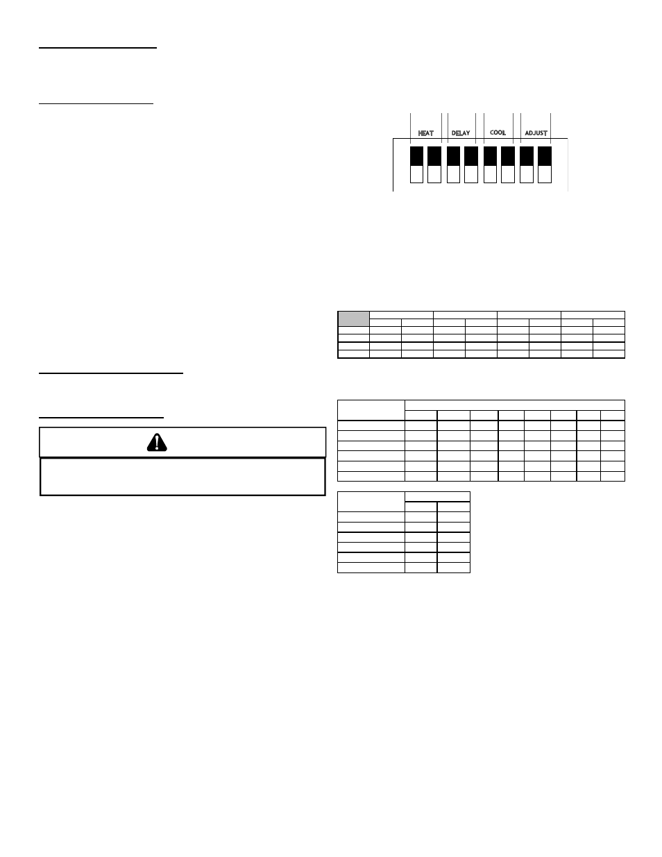 Warning | Goodman Mfg GPG13 User Manual | Page 14 / 40
