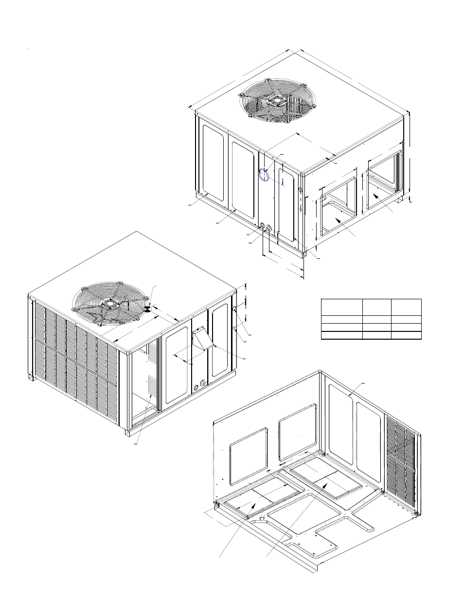 Appendix unit dimensions | Goodman Mfg GPG13 User Manual | Page 20 / 40