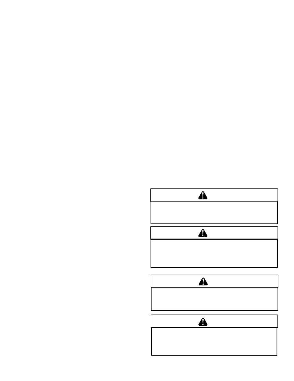 Index, Replacement parts o, Safety instructions t | Caution, Warning | Goodman Mfg IO-354B User Manual | Page 2 / 27