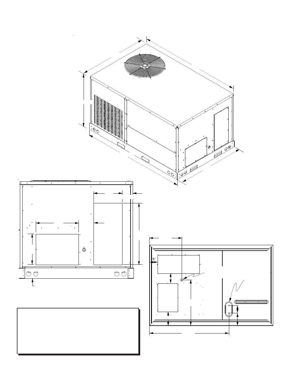 Appendix c unit dimensions | Goodman Mfg IO-354B User Manual | Page 27 / 27