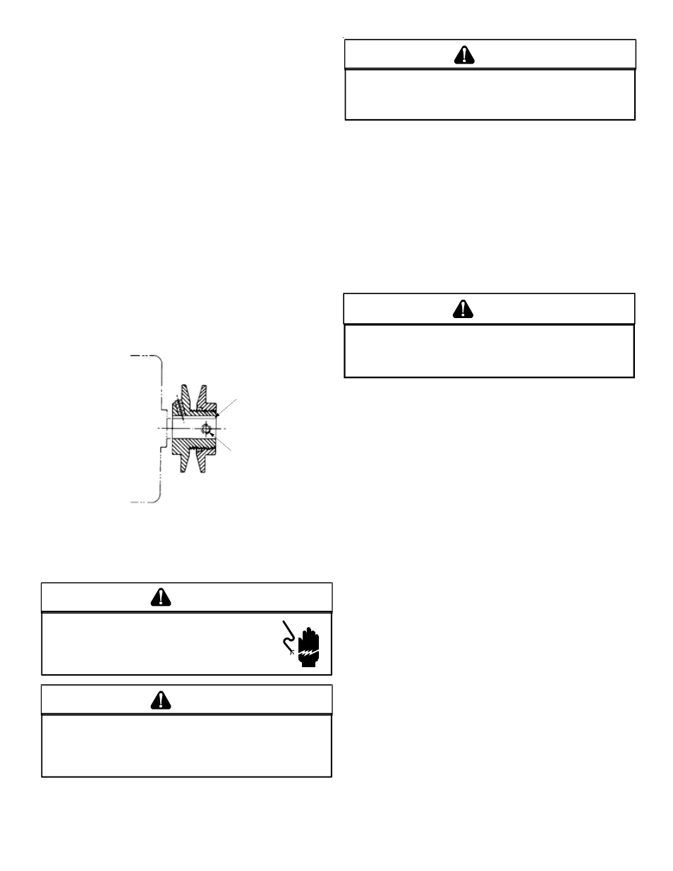 Motor sheave adjustments v, Maintenance, Warning | Caution | Goodman Mfg IO-367B User Manual | Page 14 / 20