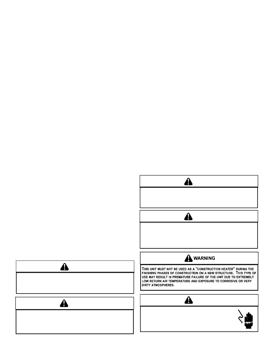 Index, Replacement parts o, Safety instructions t | Caution, Warning | Goodman Mfg IO-367B User Manual | Page 2 / 20