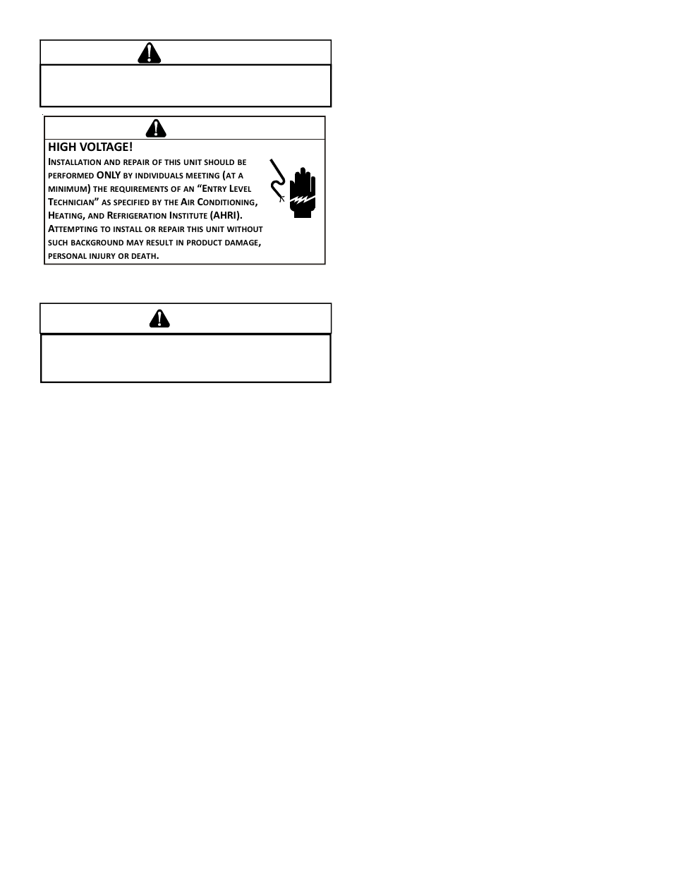 Warning, High voltage, General information | Epa r | Goodman Mfg IO-367B User Manual | Page 3 / 20