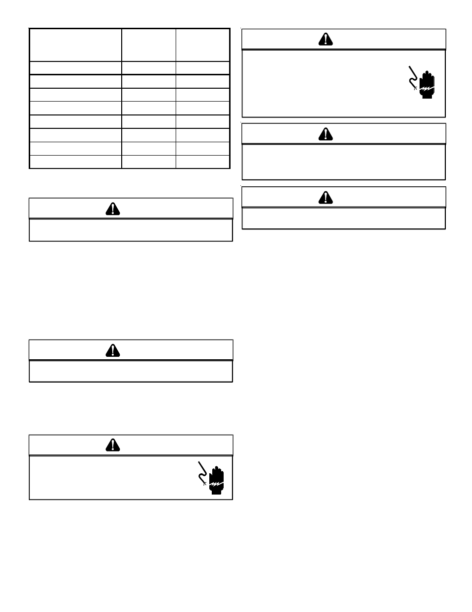 Electrical wiring, Caution, Warning | Goodman Mfg IO-367B User Manual | Page 8 / 20