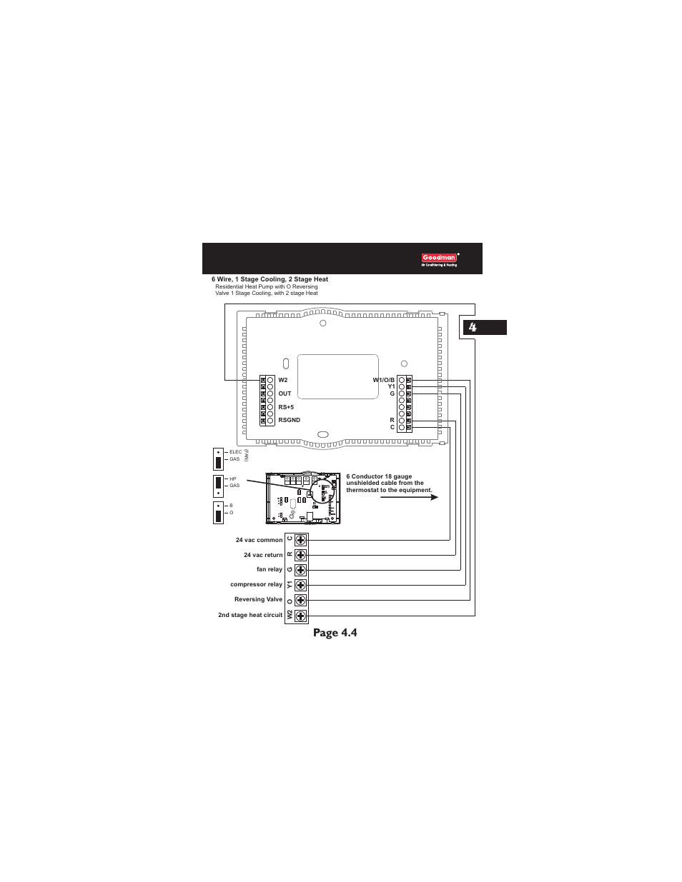 Page 4.4 4 | Goodman Mfg TSTATG2111 User Manual | Page 10 / 16