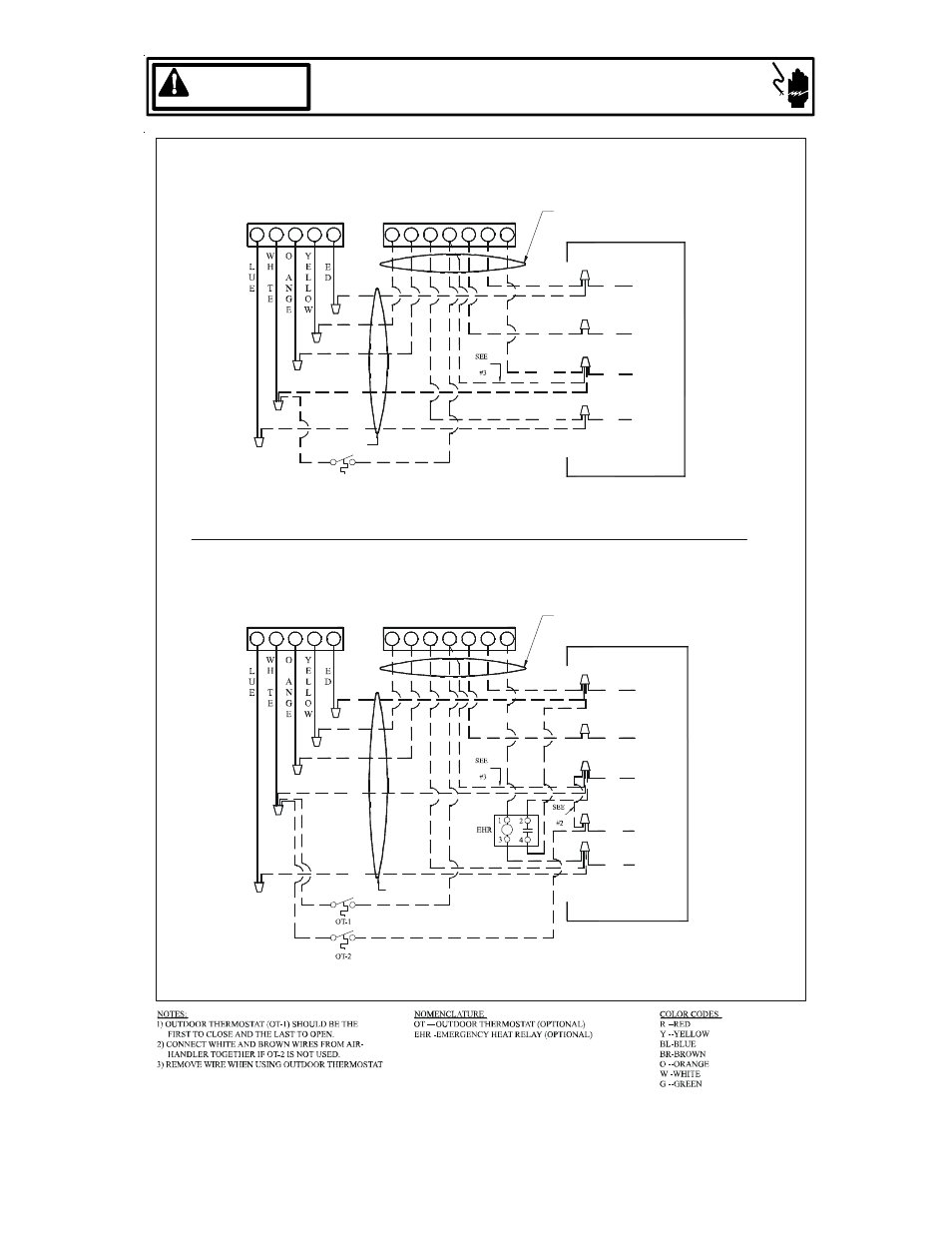 Warning, High voltage, Atuf/aruf/arpf/adpf | Goodman Mfg ARUF User Manual | Page 13 / 20