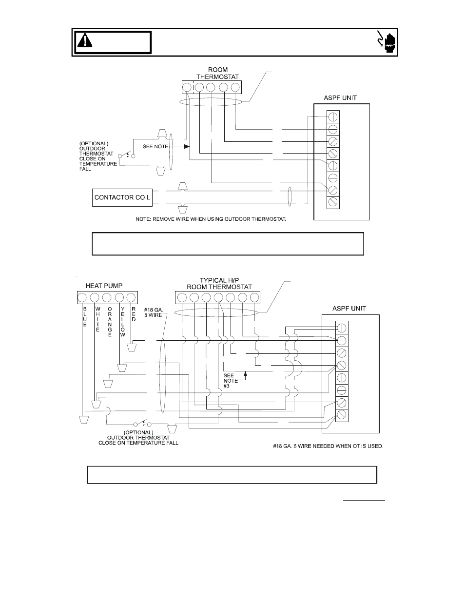 Warning, High voltage | Goodman Mfg ARUF User Manual | Page 15 / 20