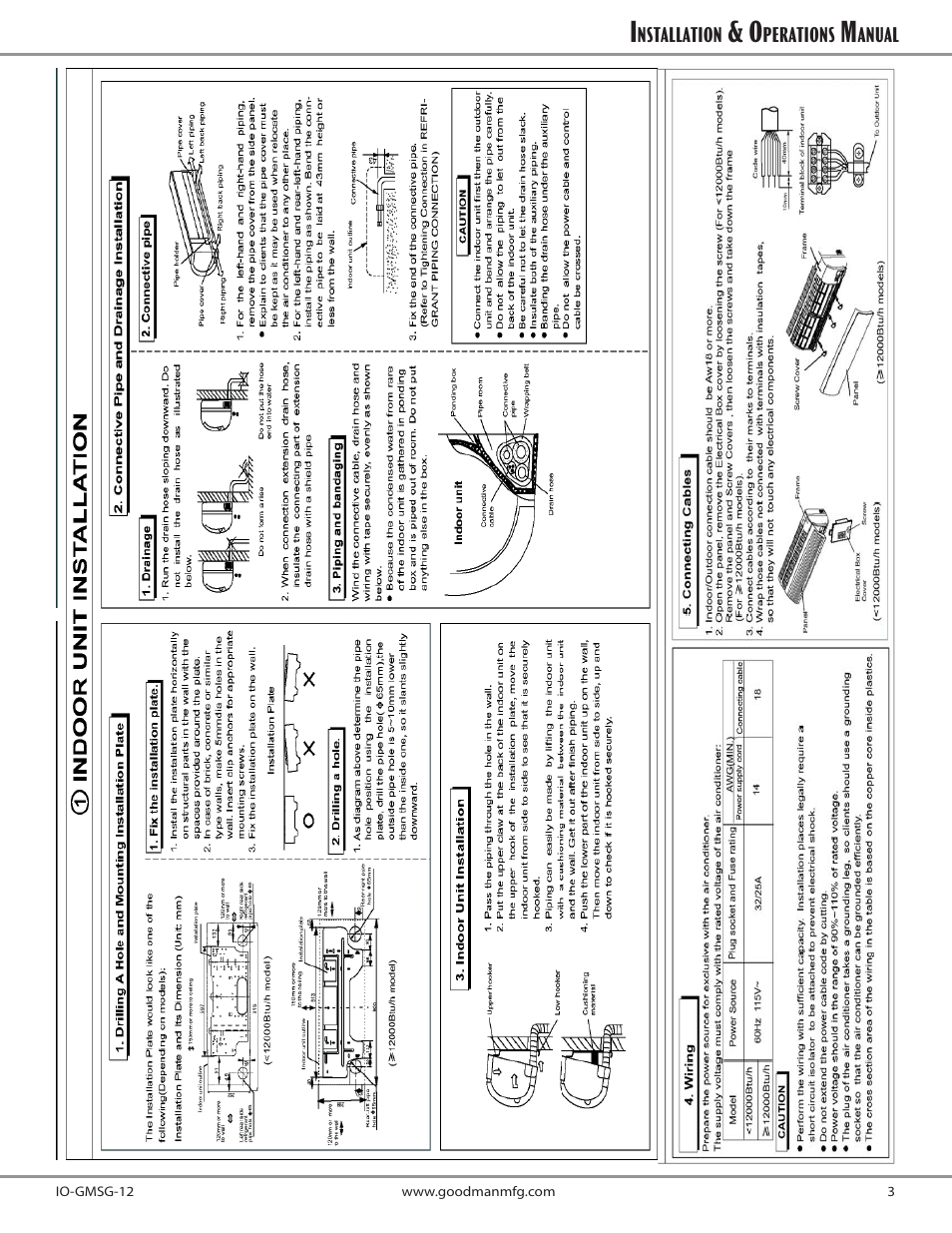 Goodman Mfg MSG-12CRN1 User Manual | Page 3 / 4