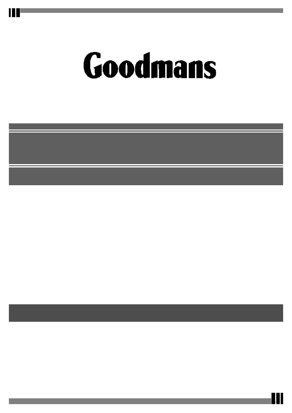 Goodman Mfg G-SHOT 3029TFT User Manual | 40 pages