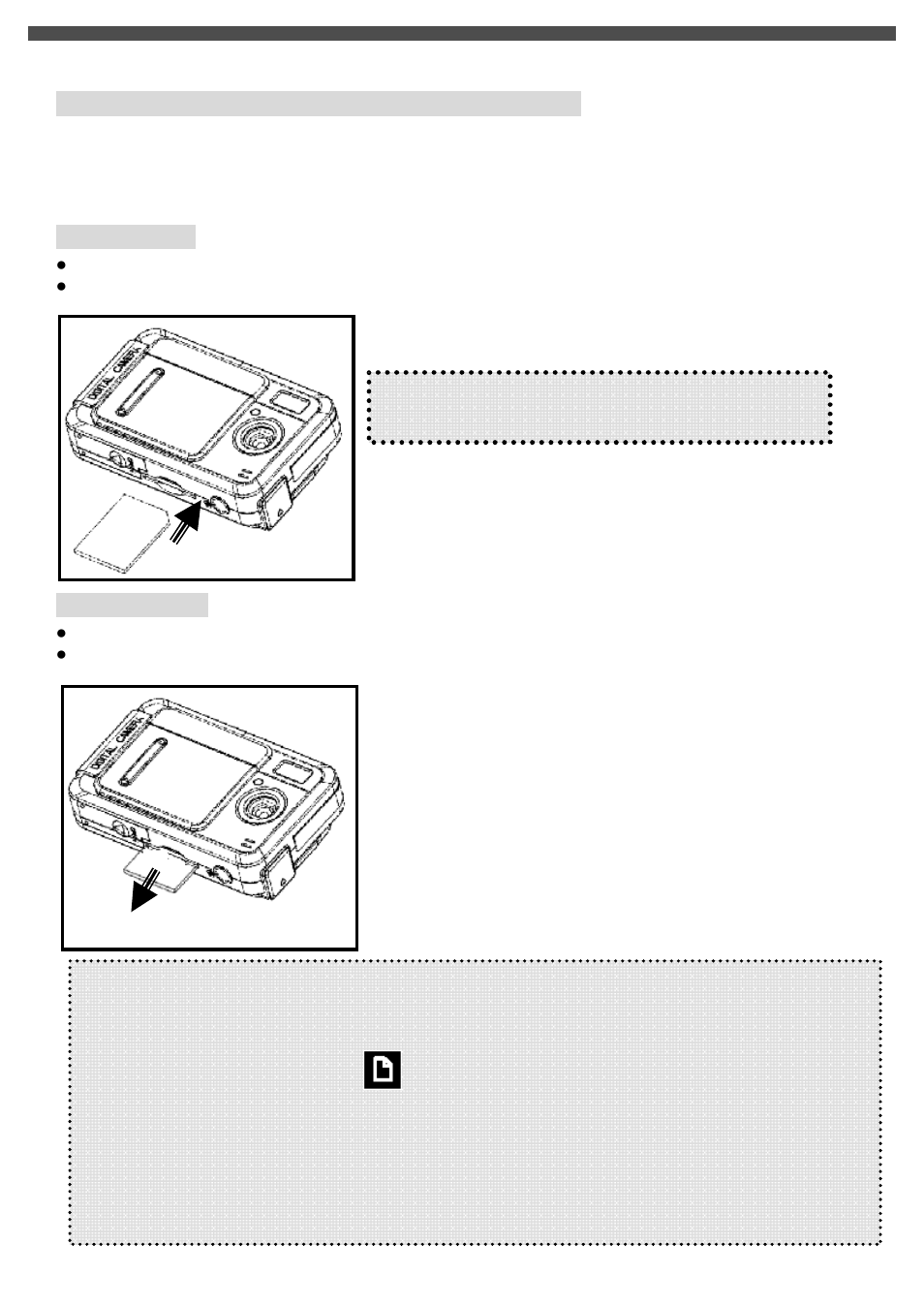 Inserting and removing an sd card (not supplied) | Goodman Mfg G-SHOT 3029TFT User Manual | Page 11 / 40