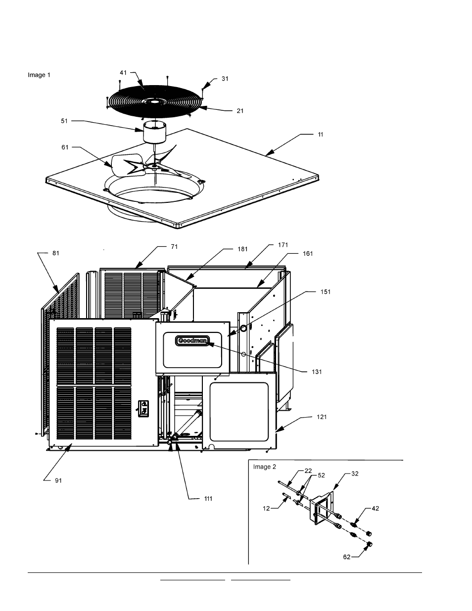 Cabinet assembly | Goodman Mfg GPH1348M43AA User Manual | Page 4 / 12