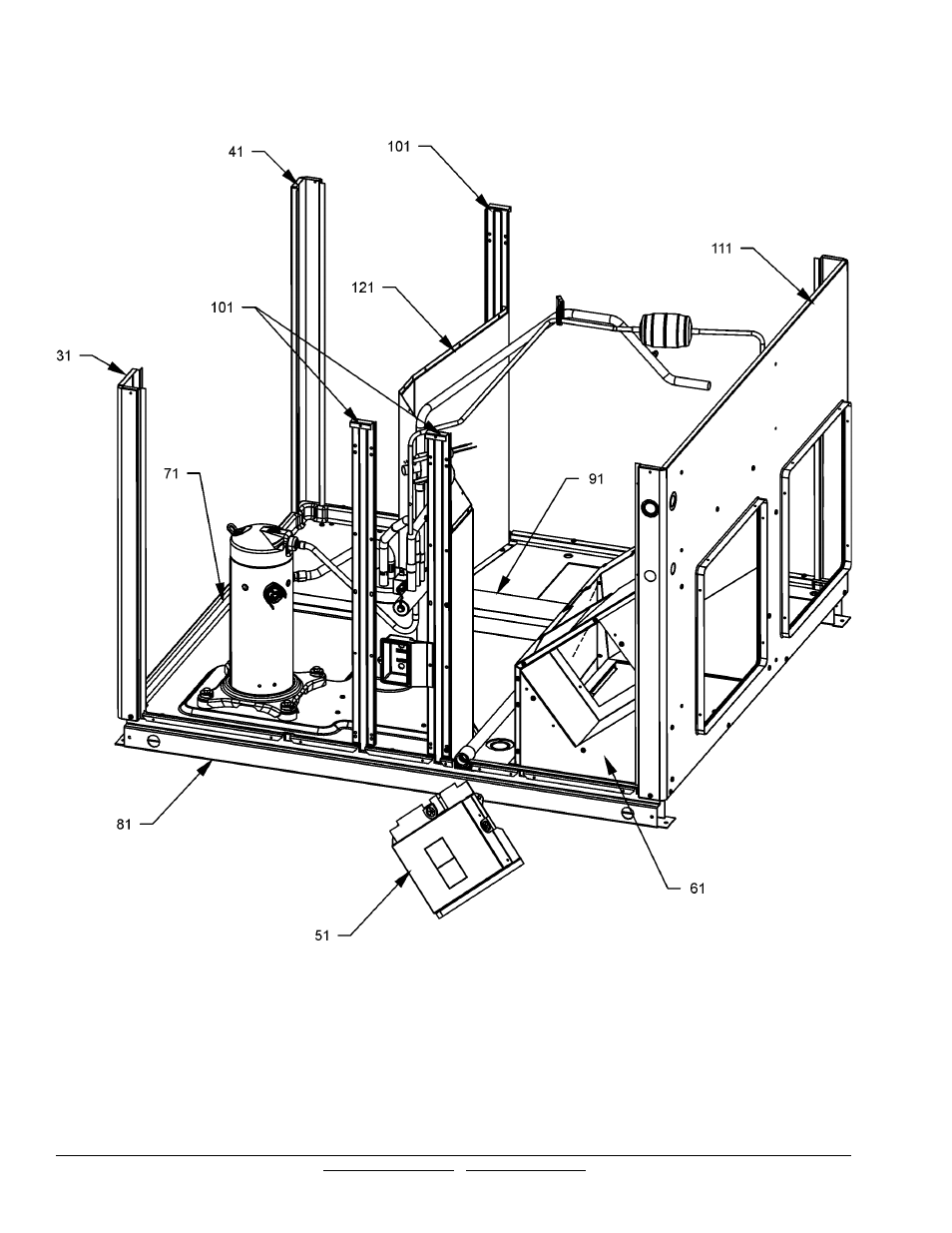 Panels and supports | Goodman Mfg GPH1348M43AA User Manual | Page 6 / 12