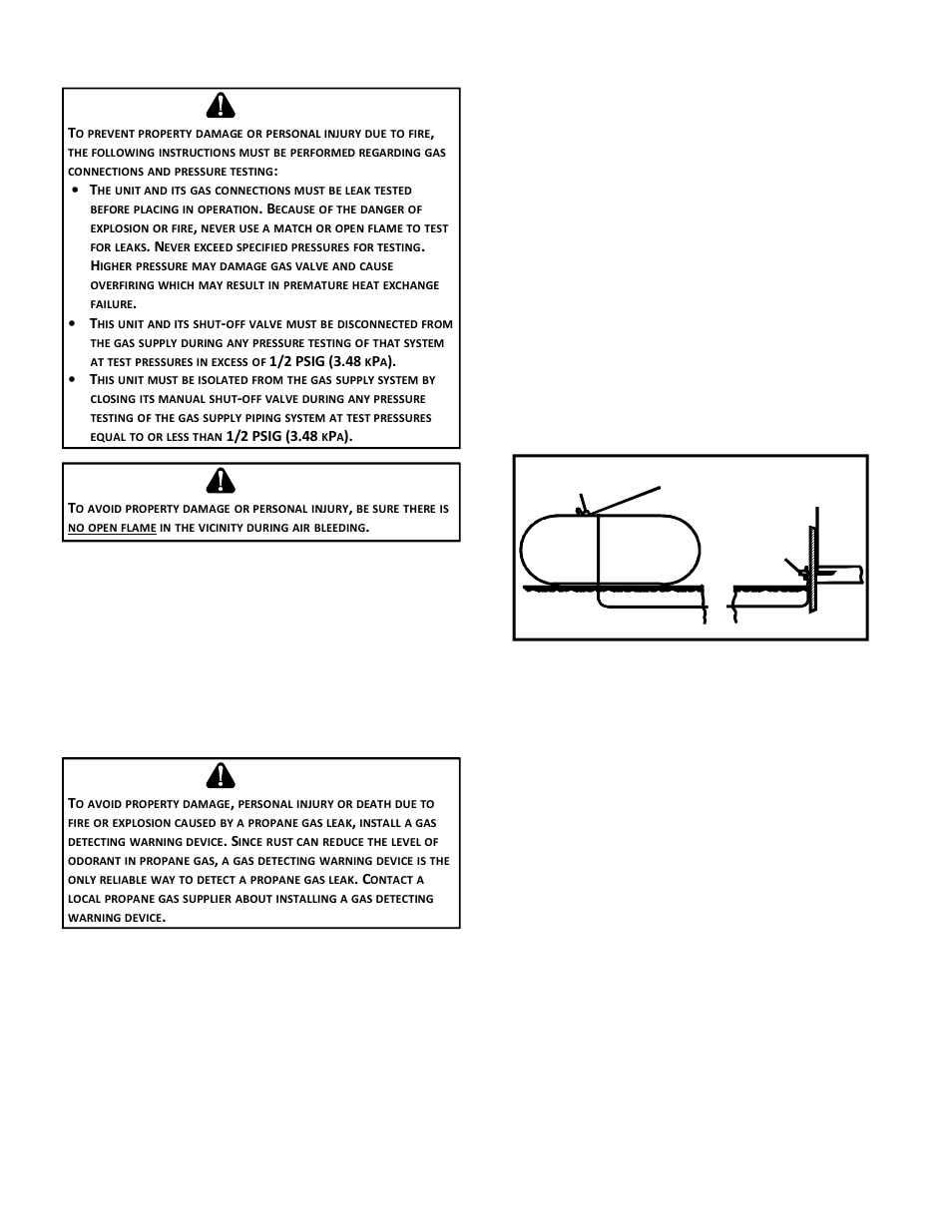 Propane gas installations | Goodman Mfg ANSI Z21.47CSA-2.3 User Manual | Page 12 / 32