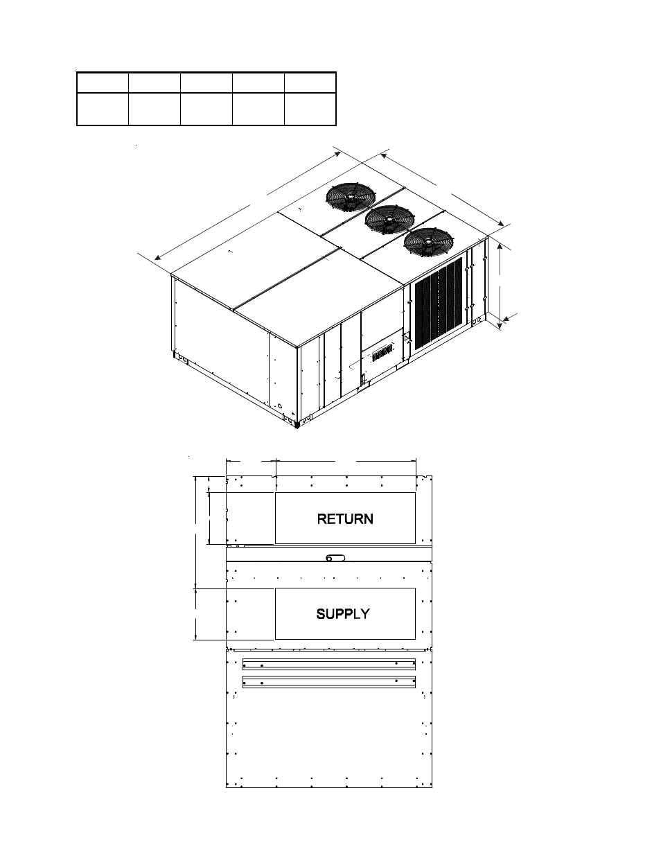Appendix c unit dimensions | Goodman Mfg ANSI Z21.47CSA-2.3 User Manual | Page 27 / 32