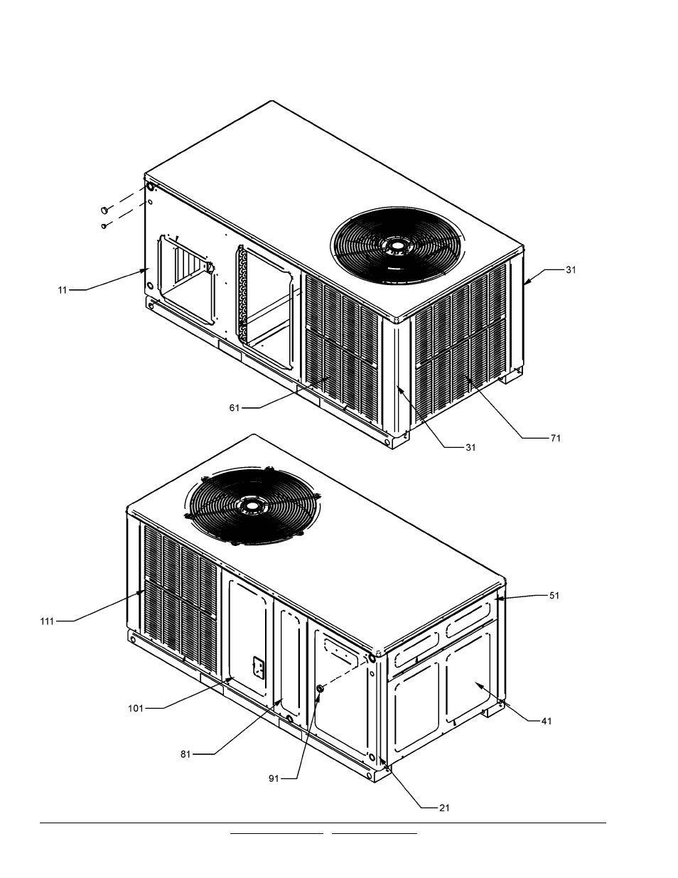 Cabinet assembly | Goodman Mfg GPC1424H41AB User Manual | Page 4 / 14