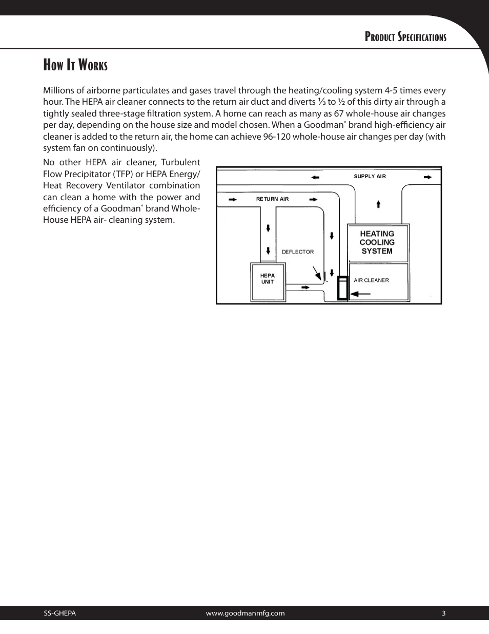 Orks | Goodman Mfg GDMHEPA User Manual | Page 3 / 4