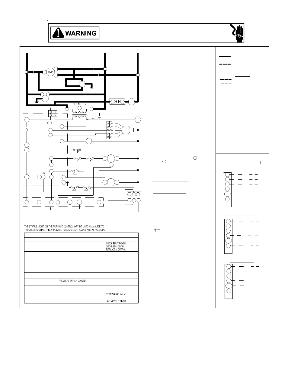 Installer/serviceman, Thermostat field wiring | Goodman Mfg Commercial Heating and Cooling Gas Unit CPG SERIES User Manual | Page 43 / 56