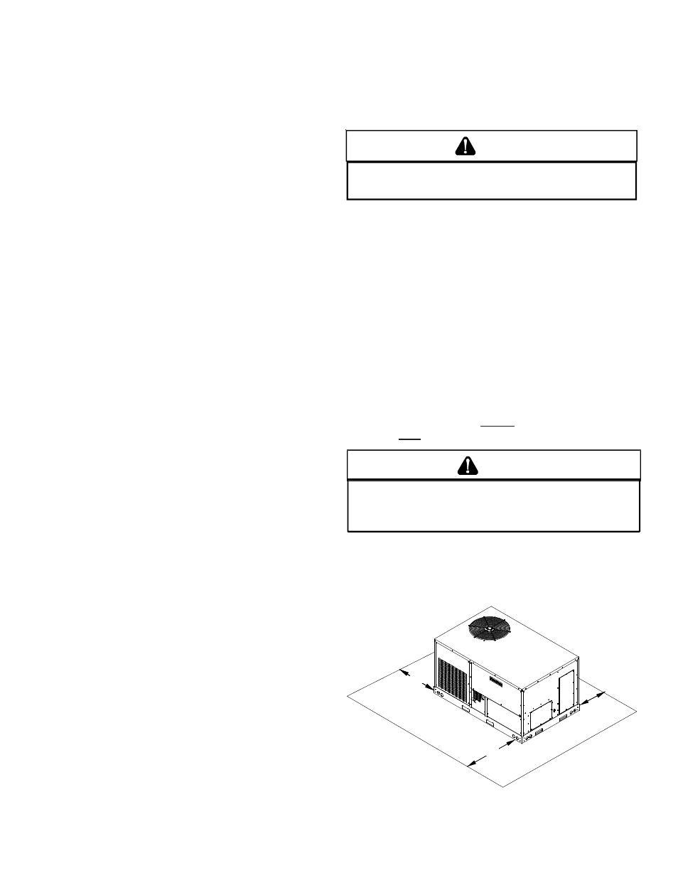 Clearances | Goodman Mfg Commercial Heating and Cooling Gas Unit CPG SERIES User Manual | Page 5 / 56