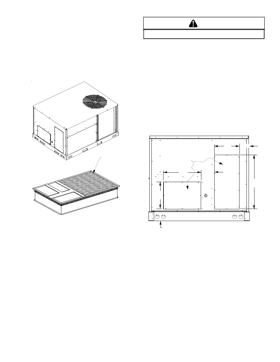 Roof curb post-installation checks, Roof top duct connections | Goodman Mfg Commercial Heating and Cooling Gas Unit CPG SERIES User Manual | Page 6 / 56