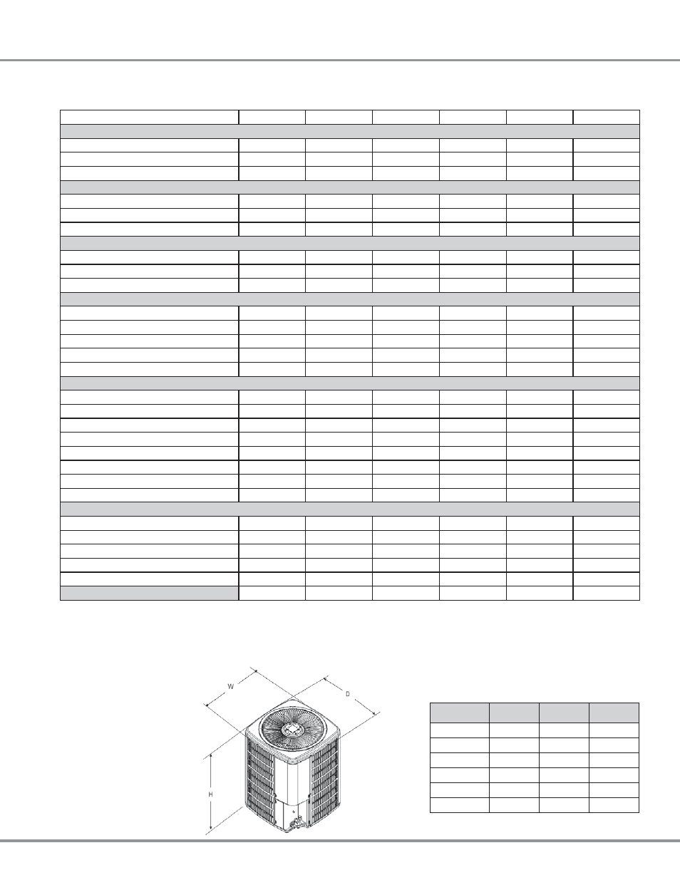 Roduct, Pecifications, Imensions | Goodman Mfg SS-CKF50 User Manual | Page 3 / 4