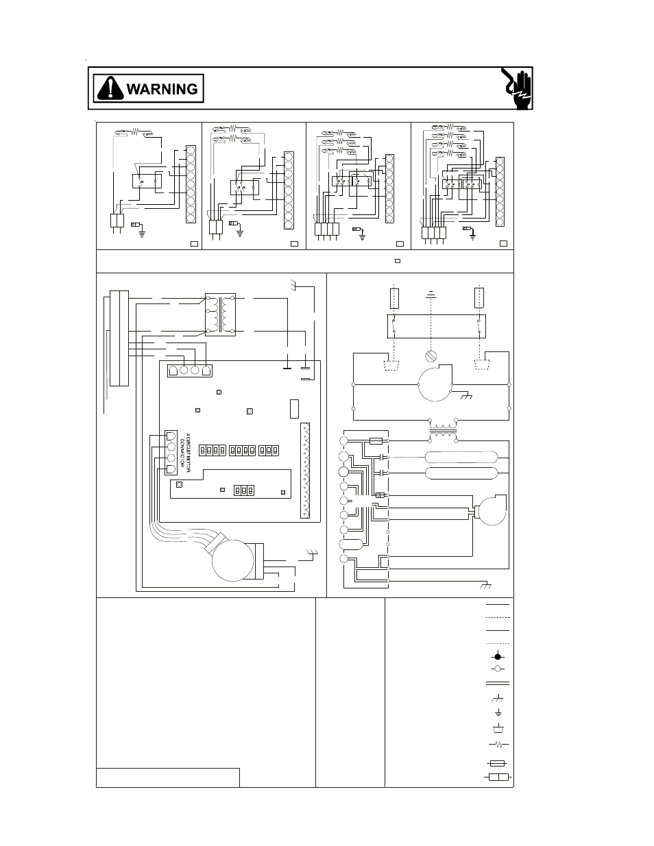 Wiring diagrams, Overcurrent, Gn green | Field gnd internal to, Field splice, Low voltage (24v), Color codes, Integrated control, Prot. device, Resister | Goodman Mfg MBVC RT6223003 User Manual | Page 8 / 8