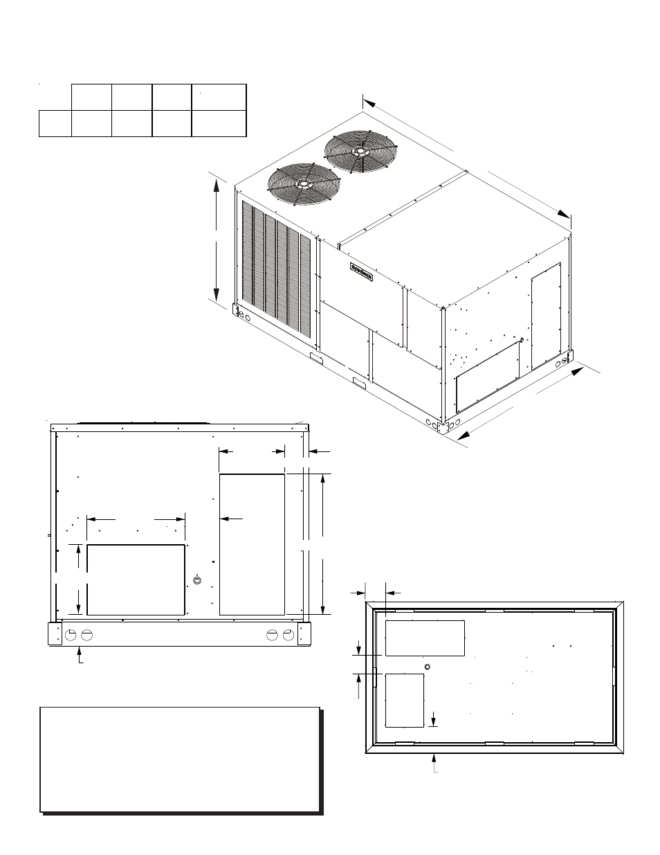 Appendix c unit dimensions | Goodman Mfg CPG SERIES User Manual | Page 28 / 32