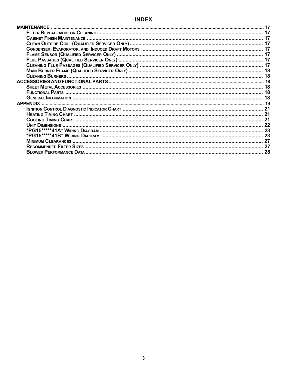 Goodman Mfg Seer "m" series PG 15 User Manual | Page 3 / 28