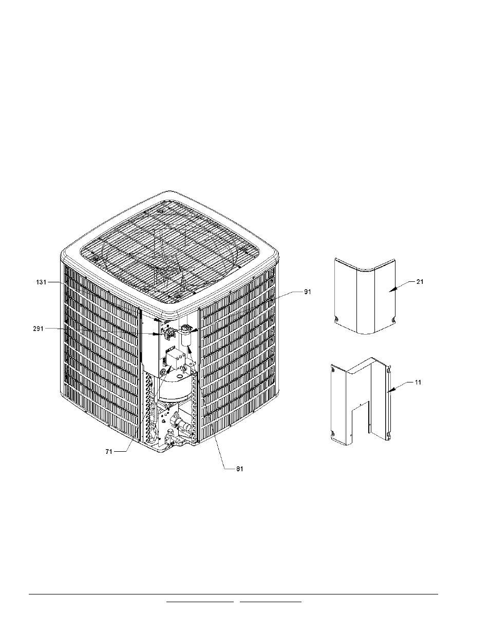 Control cover/control box | Goodman Mfg GSH 10 SEER User Manual | Page 4 / 9