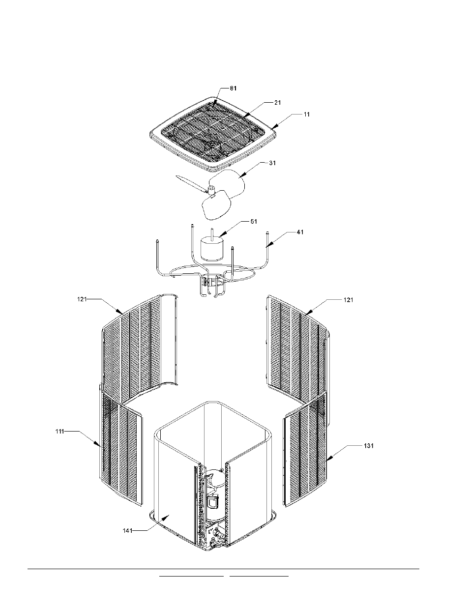 Coil/cabinet top/side panels | Goodman Mfg GSH 10 SEER User Manual | Page 8 / 9