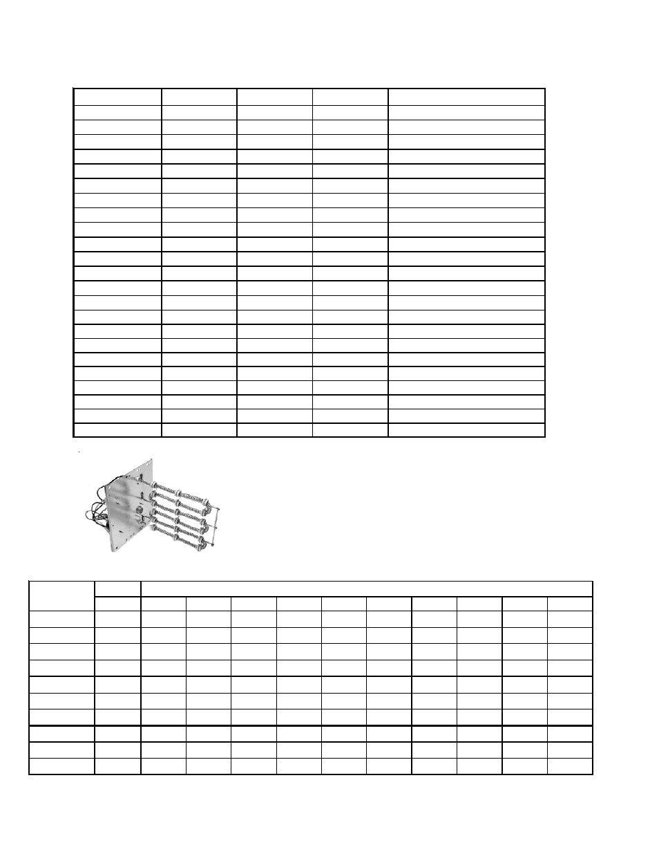 Accessories, Coil accessories, Hkr series electric heat kits | Electric heat kit applications mbr & mbe | Goodman Mfg RT6100004R13 User Manual | Page 20 / 69